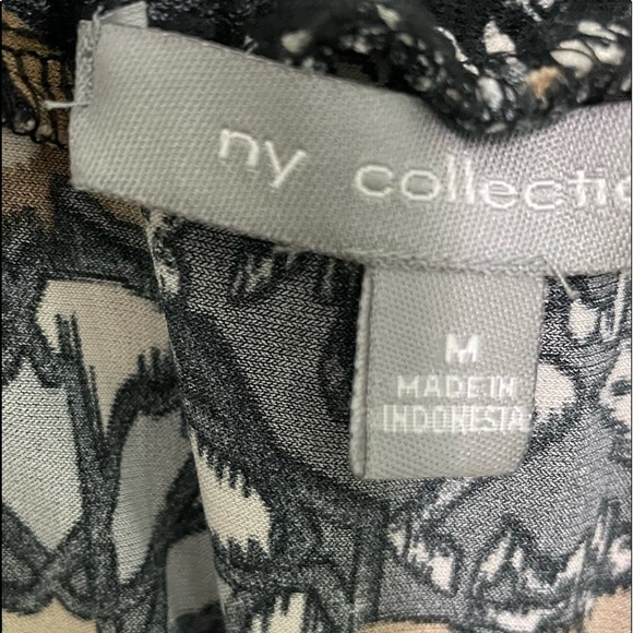 NY Collection maxi dress size Medium 5 inch ruffle around top - Picture 6 of 8